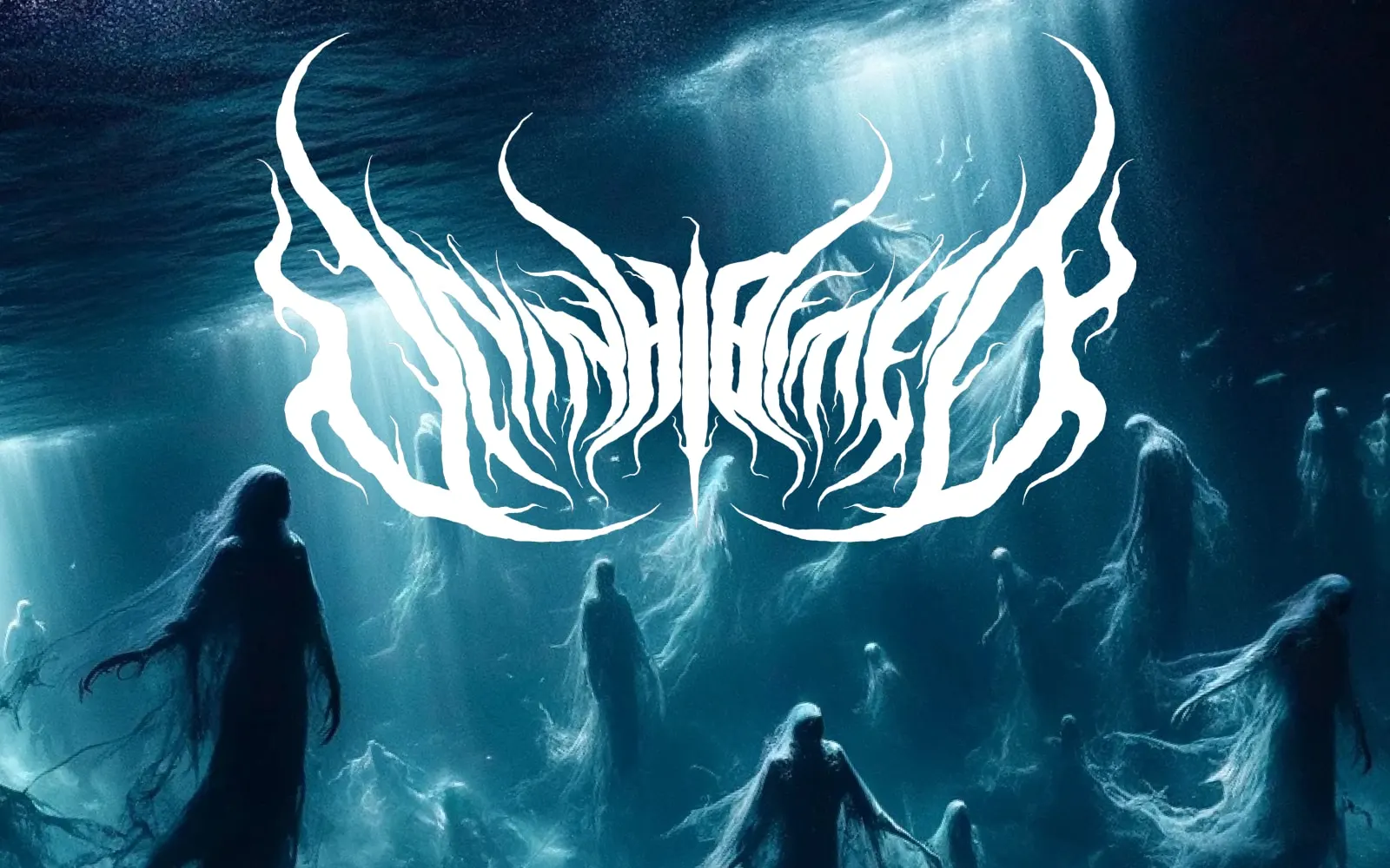 Reign of the Unholy cover: a field of crosses under a torn golden sky, demons circling above